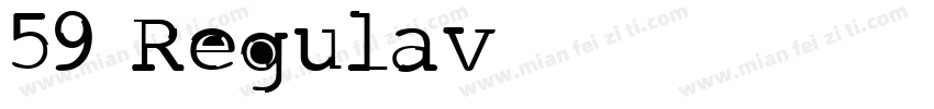 59 Regulav字体转换